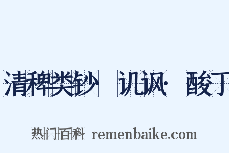 清稗类钞·讥讽·酸丁是什么意思的图片